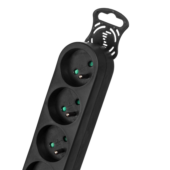 Prolunga ciabatta 6 prese nero 3m Maclean Energy MCE187 2300W