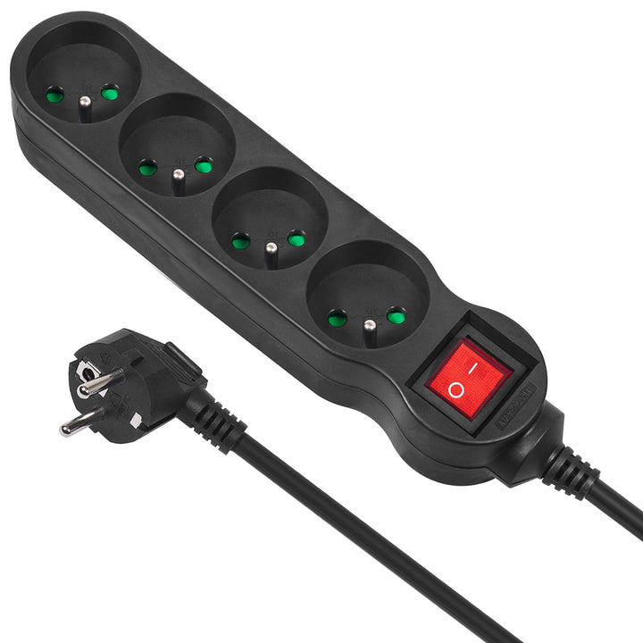 Cavo di prolunga a 4 pin con Maclean Energy MCE180 2300W nero 1,4 m