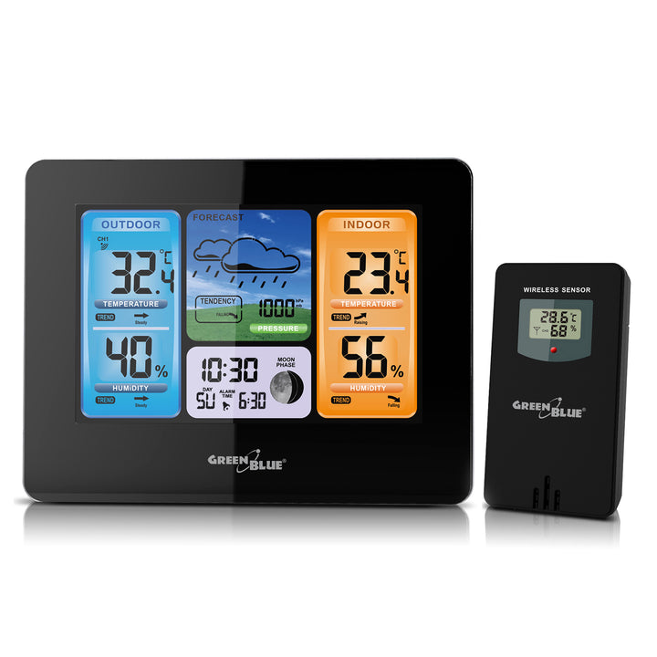 Stazione meteo wireless con sistema DCF - GreenBlue GB526