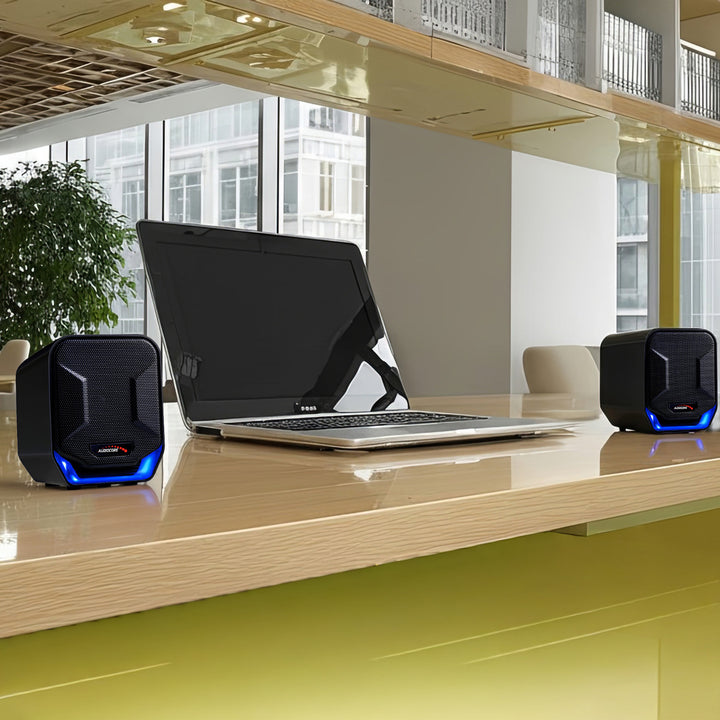 Altoparlanti 6W USB Blue&Black Audiocore AC865 B Moderno