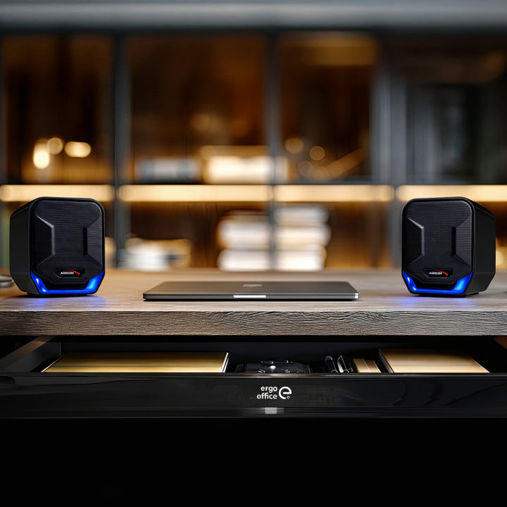 Altoparlanti 6W USB Blue&Black Audiocore AC865 B Moderno