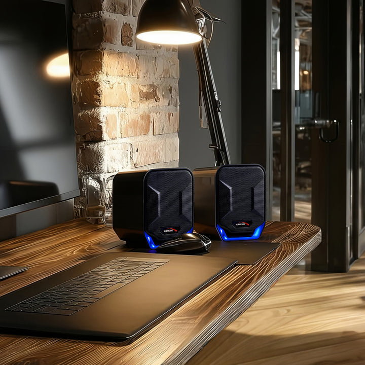 Altoparlanti 6W USB Blue&Black Audiocore AC865 B Moderno