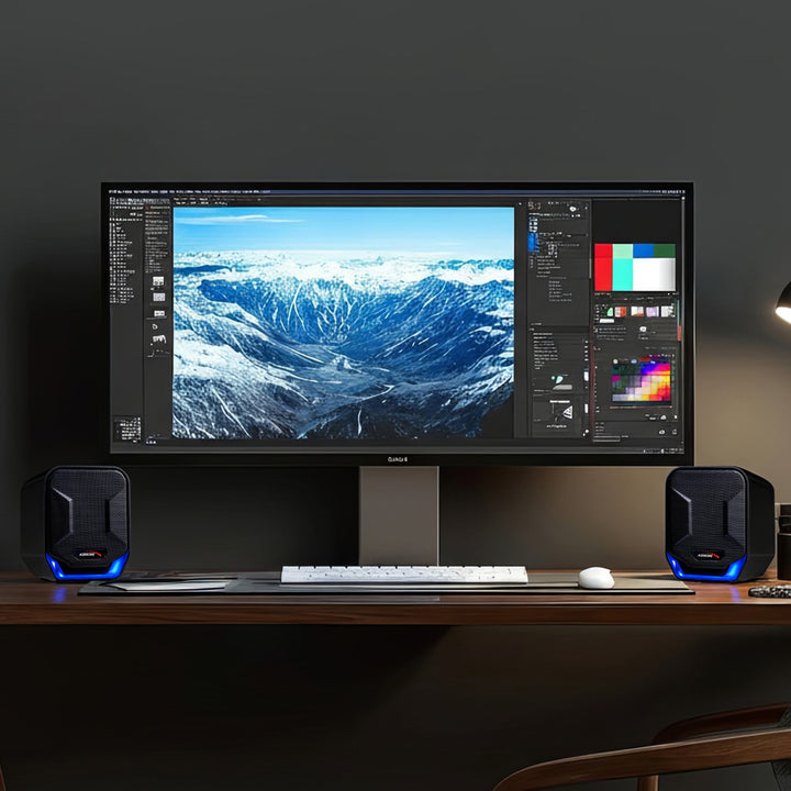 Altoparlanti 6W USB Blue&Black Audiocore AC865 B Moderno