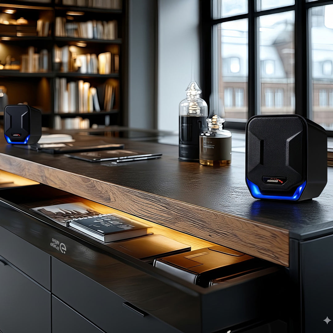 Altoparlanti 6W USB Blue&Black Audiocore AC865 B Moderno