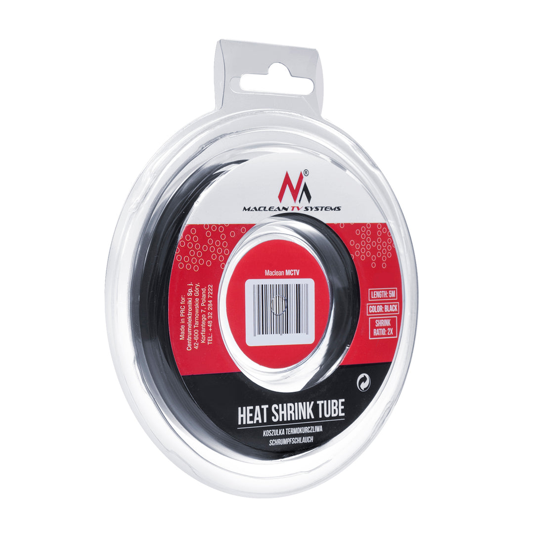 Tubo termorestringente 2:1 4mm*5m Maclean MCTV-531