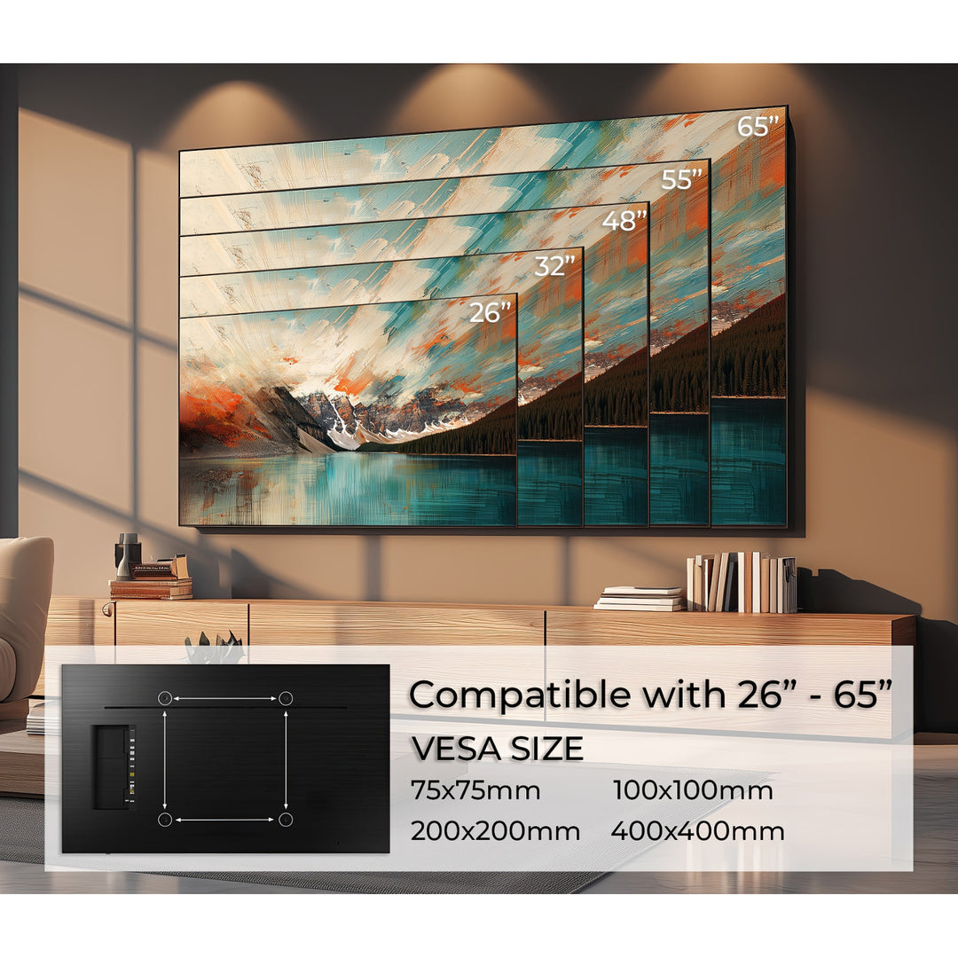 Malcean MC- 778 Supporto TV 26-65"  fino a 45 kg colore nero