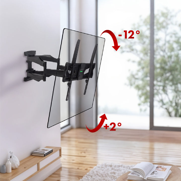 Supporto TV Maclean, max VESA 400x400, 26-70", fino a 45 kg, nero, MC-781