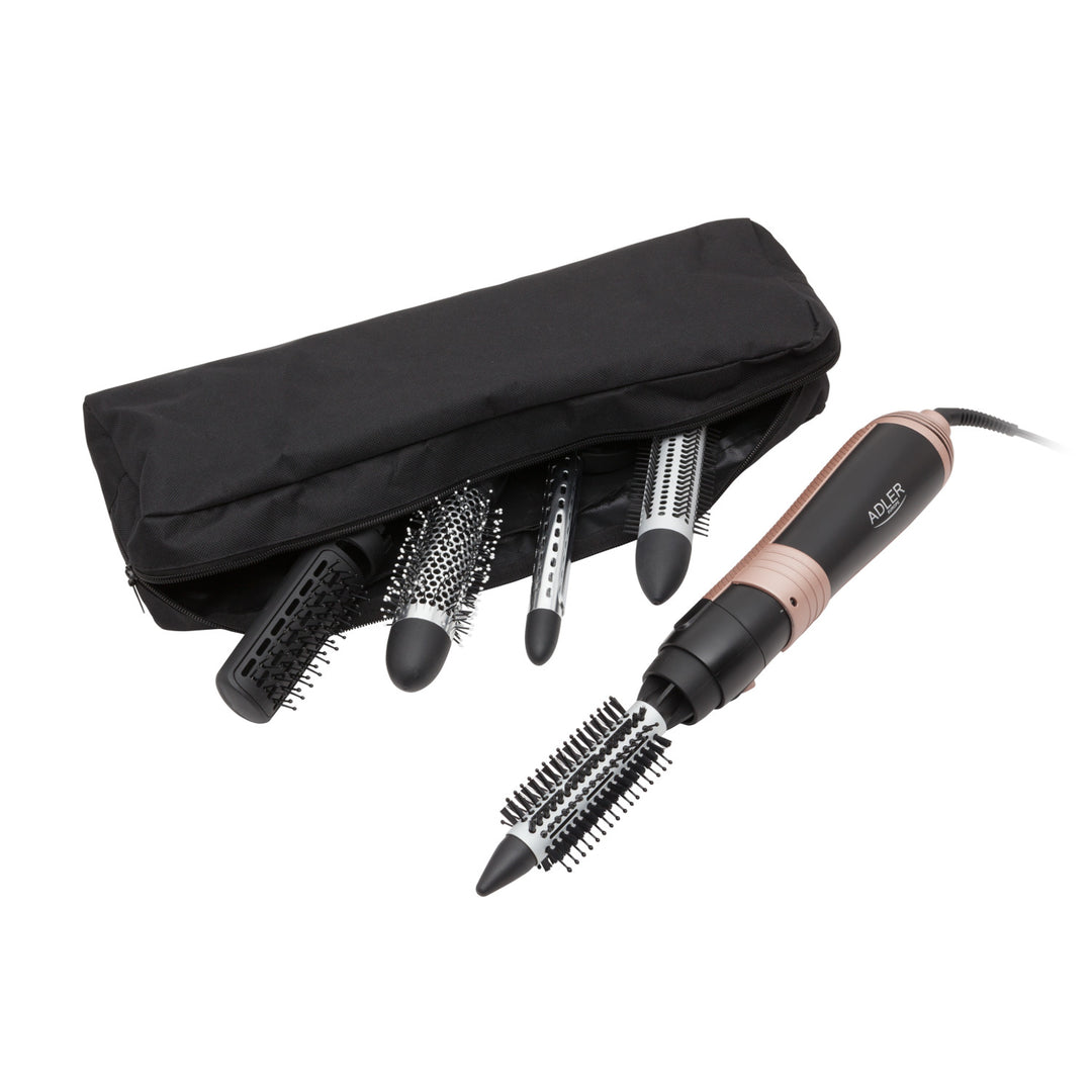 Ferro arricciacapelli Adler, multifunzione, 6 accessori, 2 impostazioni di temperatura, 1000W, AD 2022