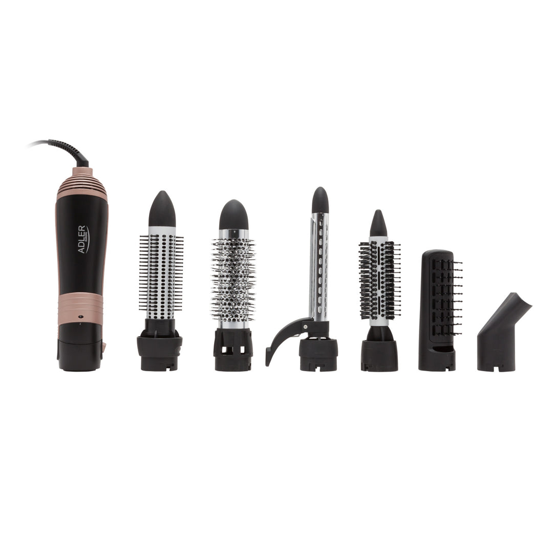 Ferro arricciacapelli Adler, multifunzione, 6 accessori, 2 impostazioni di temperatura, 1000W, AD 2022