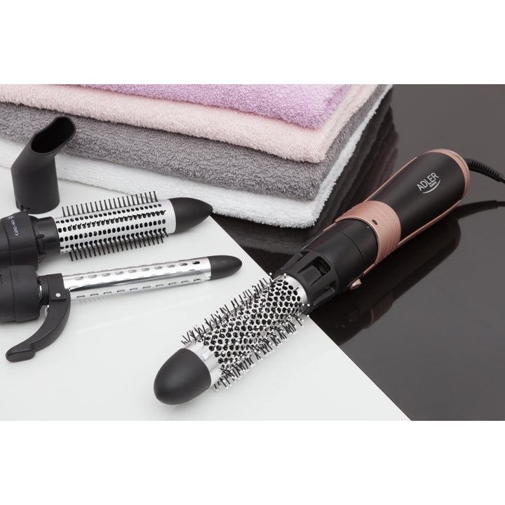 Ferro arricciacapelli Adler, multifunzione, 6 accessori, 2 impostazioni di temperatura, 1000W, AD 2022