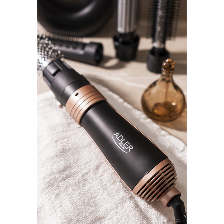 Ferro arricciacapelli Adler, multifunzione, 6 accessori, 2 impostazioni di temperatura, 1000W, AD 2022