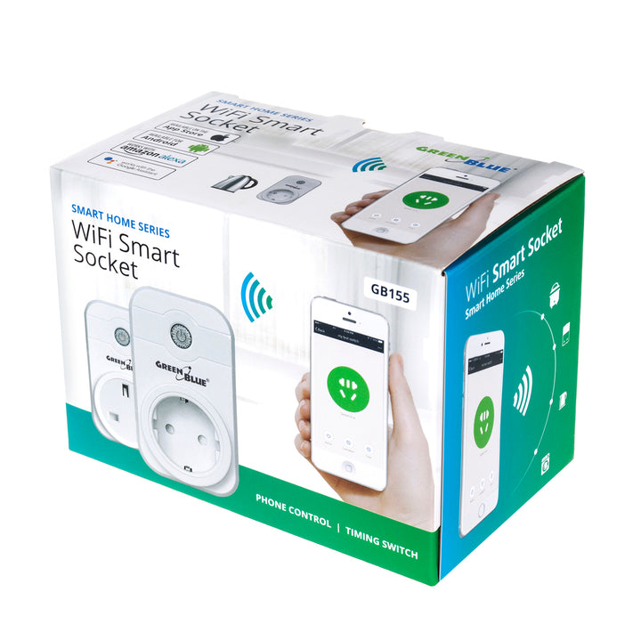 Smart WiFi Presa di corrente Spina  Wireless Timer Telecomando Interruttore di alimentazione dell'app Alexa e SmartLife