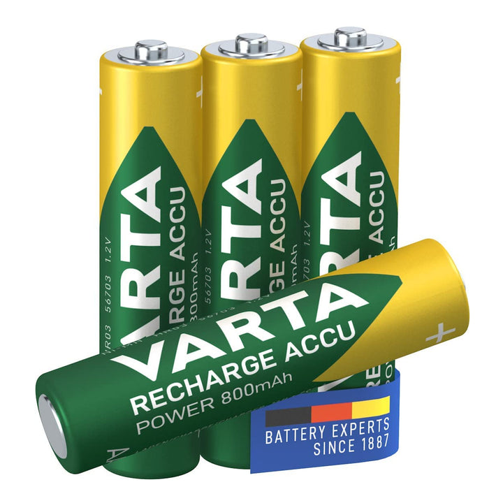 4x tappo batteria Varta Ready2use R03 AAA 800mAh NiMH