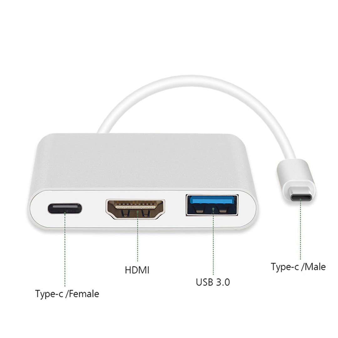 Adattatore USB-C - HDMI / USB 3.0 / USB-C Maclean MCTV-840