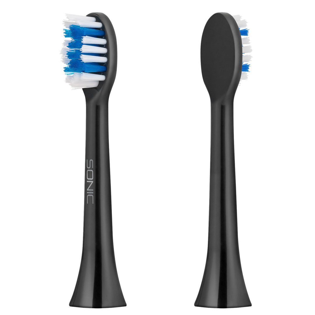 Testine per spazzolino duro TEESA SONIC BLACK - 2 pezzi