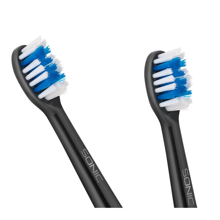 Testine per spazzolino duro TEESA SONIC BLACK - 2 pezzi