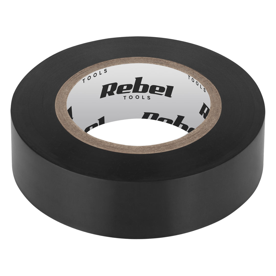 Nastro isolante adesivo REBEL (0,13 mm x 19 mm x 10 yd) nero