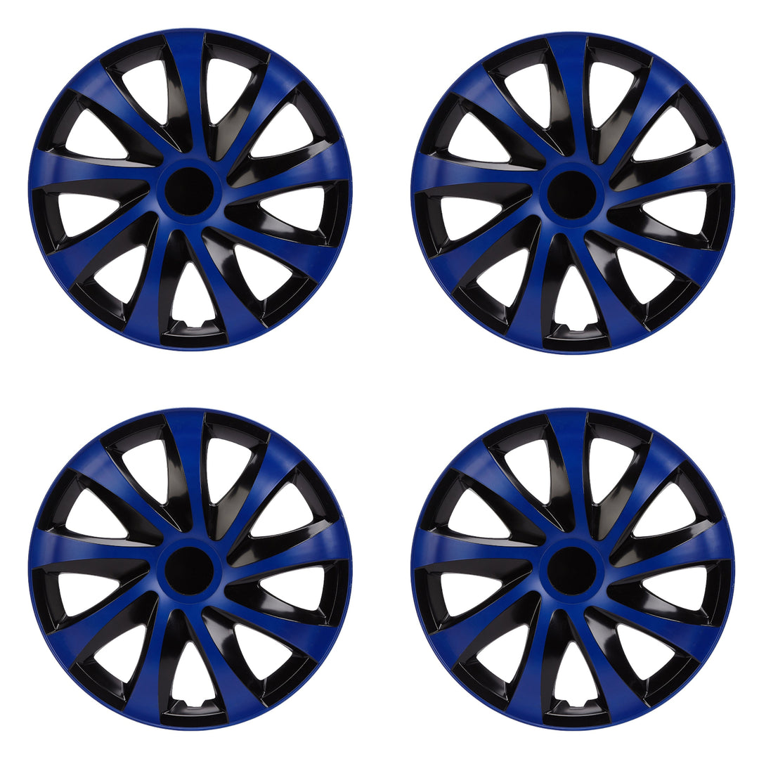 Set di 4 corpricerchi DRACO CS 16" blu nero eleganti