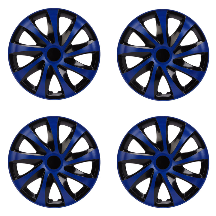 Set di 4 corpricerchi DRACO CS 16" blu nero eleganti