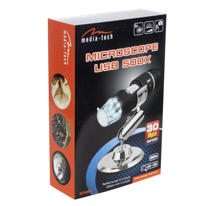 Microscopio digitale USB / lente d&#39;ingrandimento / microscopio MT4096 Ingrandimento Media-Tech da x50 a x500