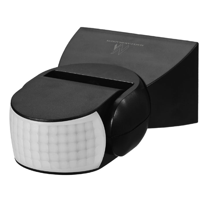 Rilevatore di movimento a infrarossi PIR moderno Maclean Energy MCE201B gamma 12m nero IP65