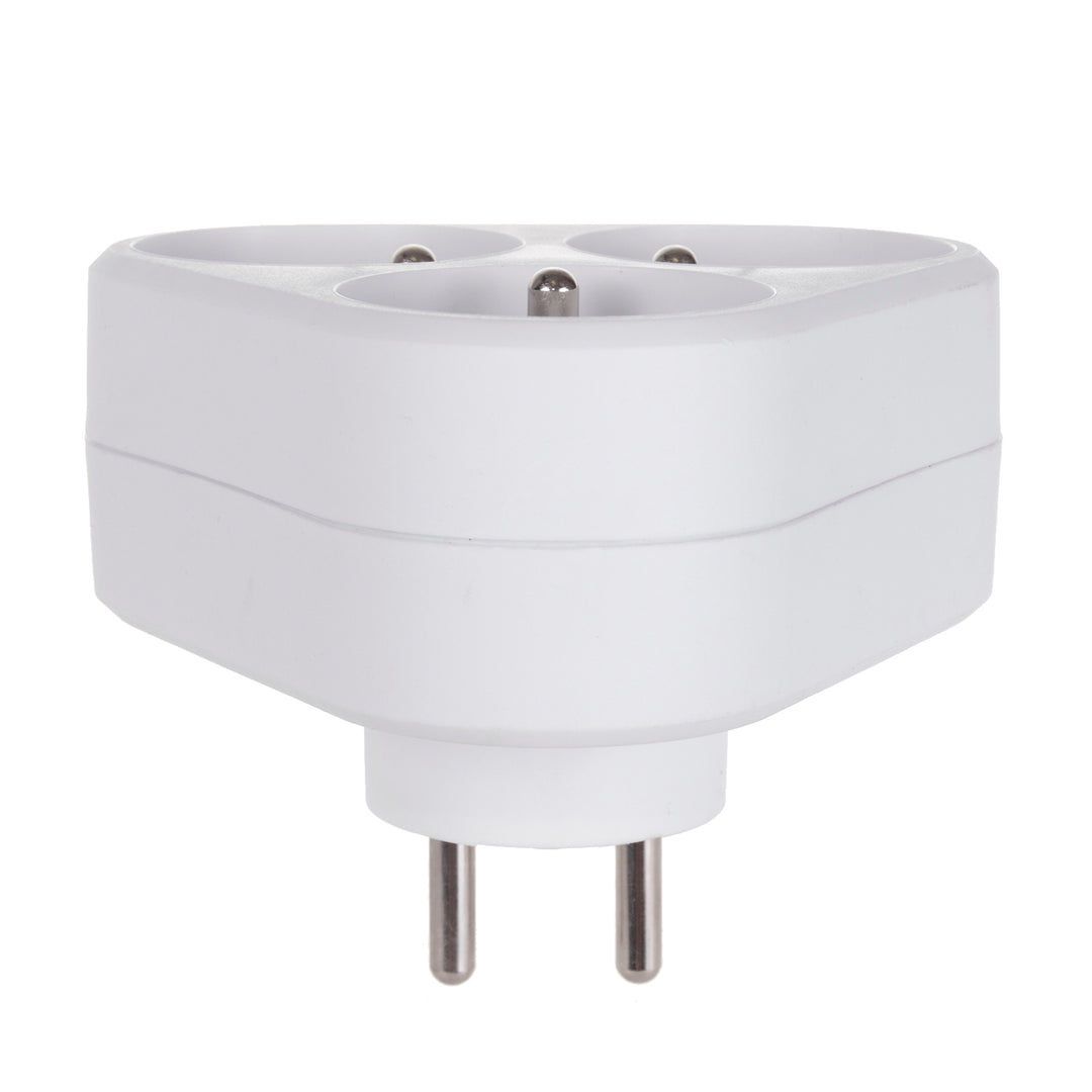 Presa tripla con terra Maclean Energy MCE214 16A