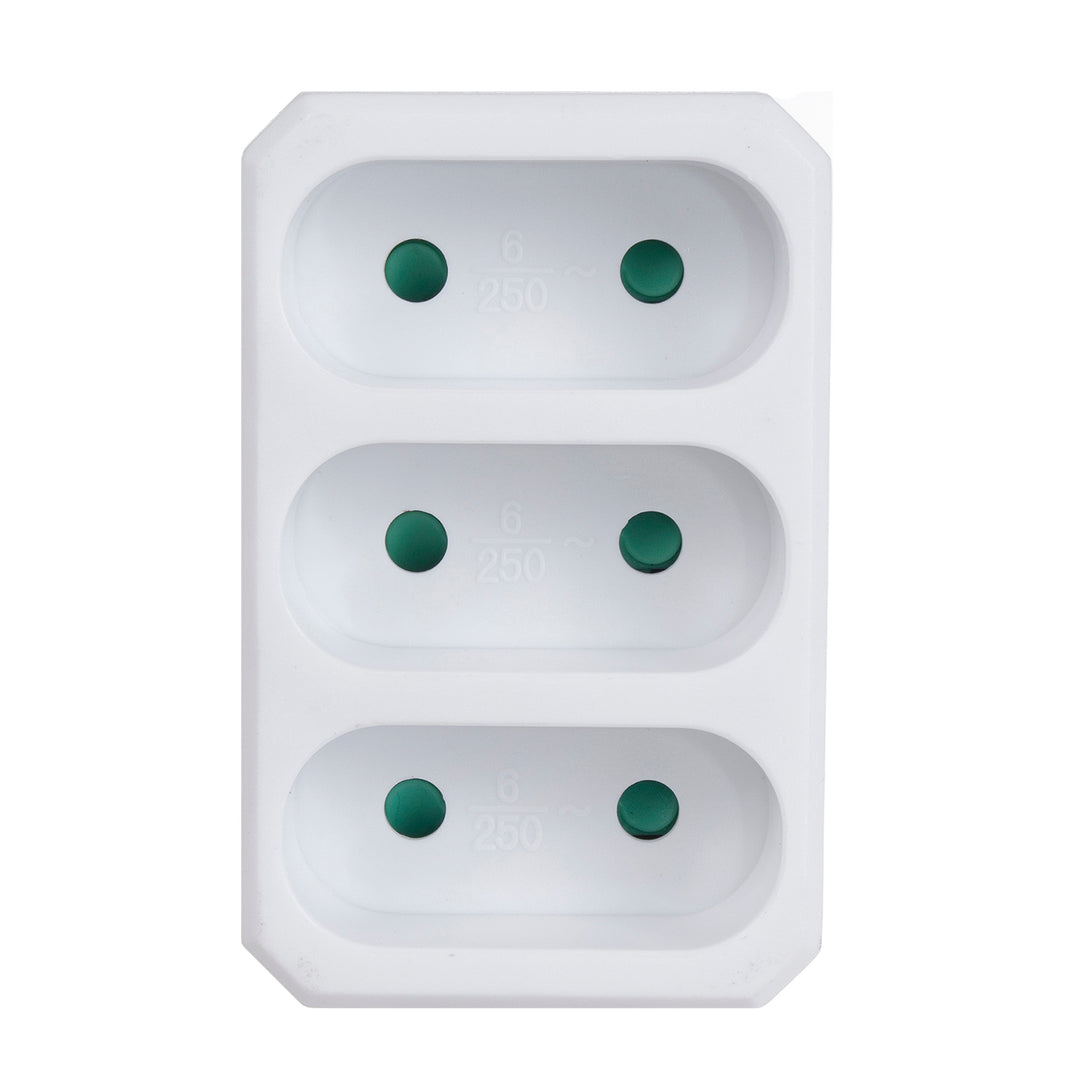 Spina universale tripla piatta Maclean Energy MCE212 16A