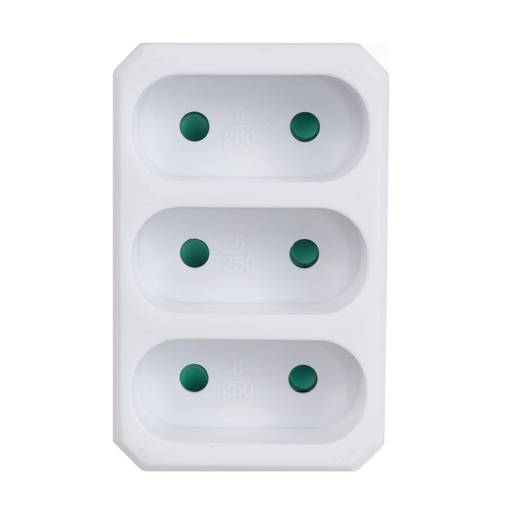 Spina universale tripla piatta Maclean Energy MCE212 16A