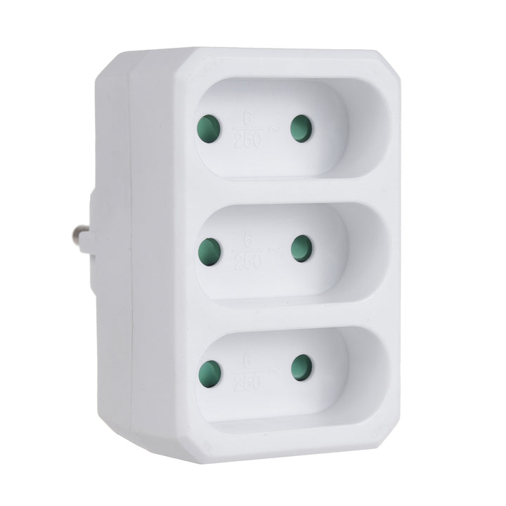 Spina universale tripla piatta Maclean Energy MCE212 16A