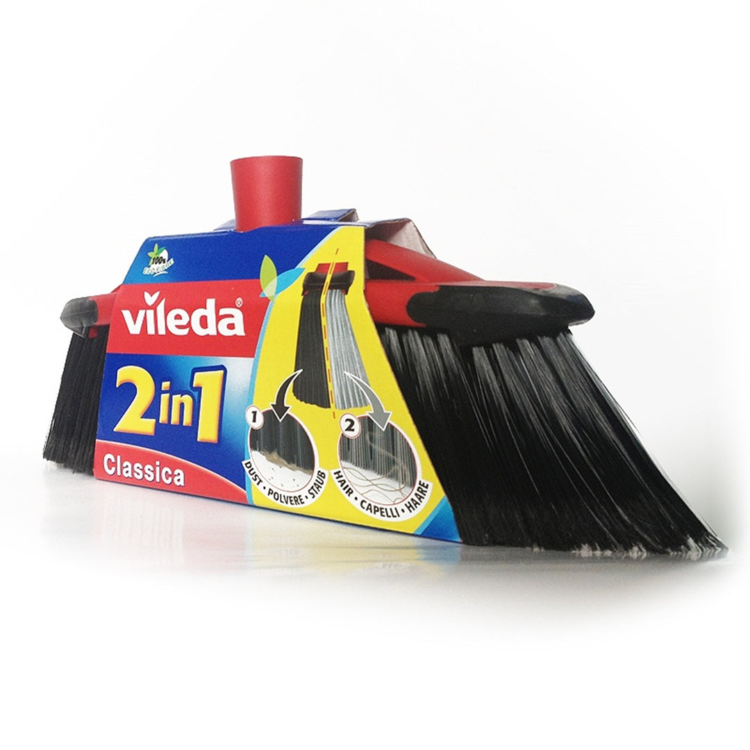 VILED MASTER 2 in 1 due tipi di setole = doppio set di pulizia con pali