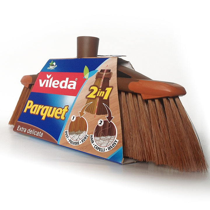 Vileda 2in1 Parquet Brush Spazzola per parquet con Stiehl