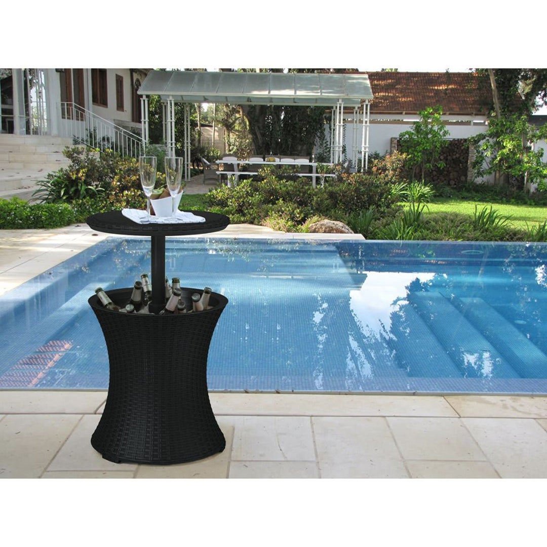 Funzionale bar da giardino Keter Cool Bar Rattan Antracite