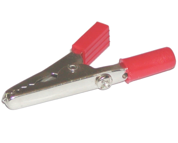 Fermaglio a coccodrillo con cavità a banana rossa e nera. Il set include 2 clip in coccodrillo nero e rosso