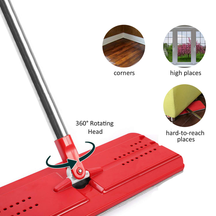 Mop piatto con secchio e spremi GreenBlue MaxiClean GB850 + due inserti in microfibra HQ