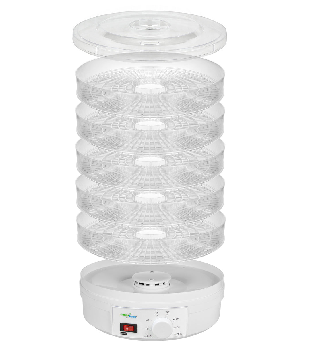 GreenBlue GB190 - 250 W - 5 vassoi - da 35 a 70 ° C