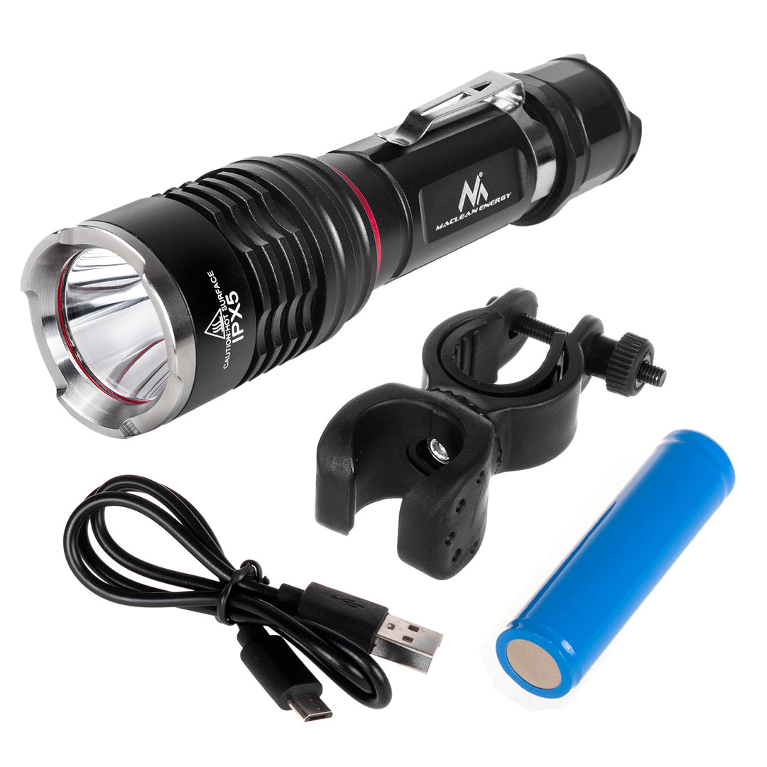 Torcia per bicicletta LED Cree 800 lumen Maclean Energy MCE220