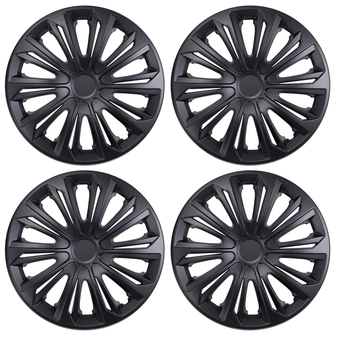 Set di 4 Copricerchi 14 " STRONG colore nero opaco
