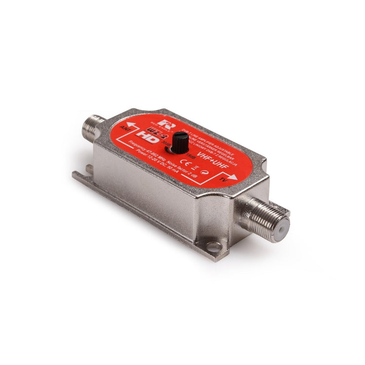 AMPLIFICATORE ANTENNA DAB UHF DVB-T VHF CON REGOLAZIONE