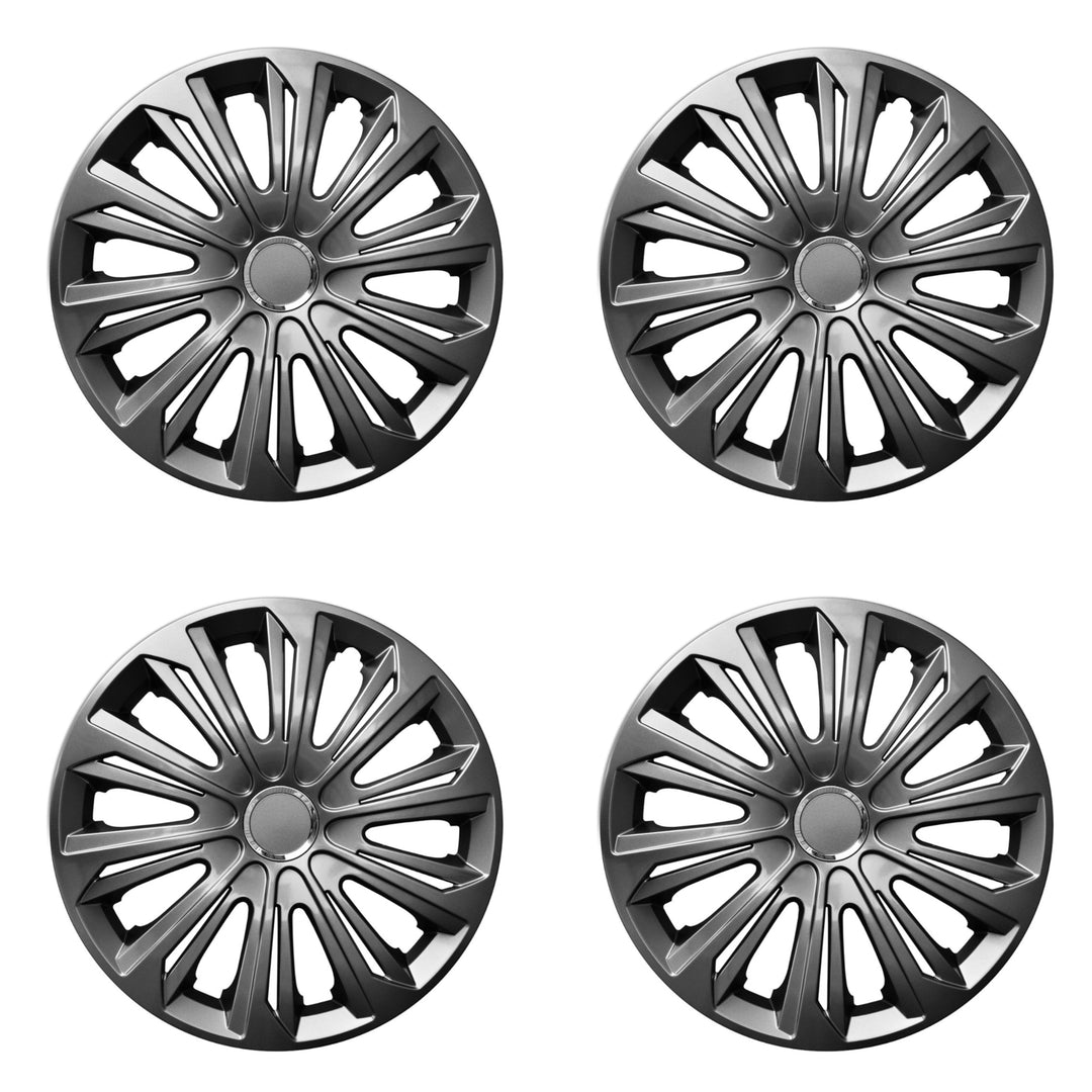 NRM STRONG 15" coprimozzo universale laccato grafite 4 pezzi