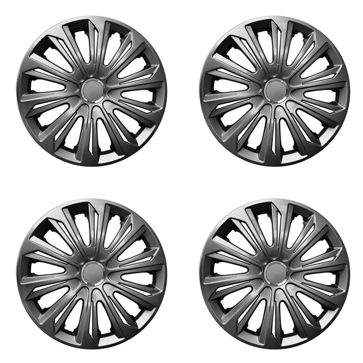 NRM STRONG 15" coprimozzo universale laccato grafite 4 pezzi