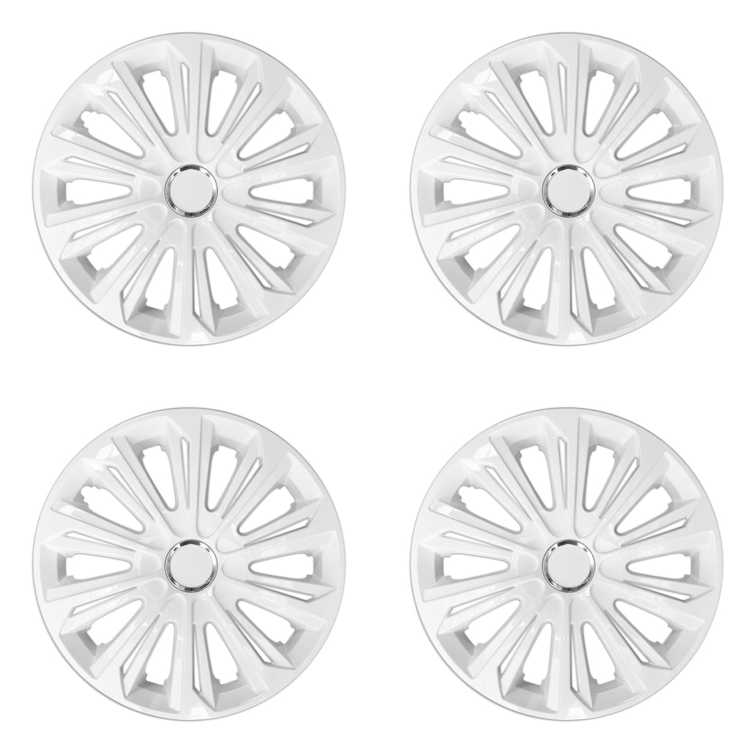 NRM STRONG 15" coprimozzo universale laccato bianco 4 pezzi