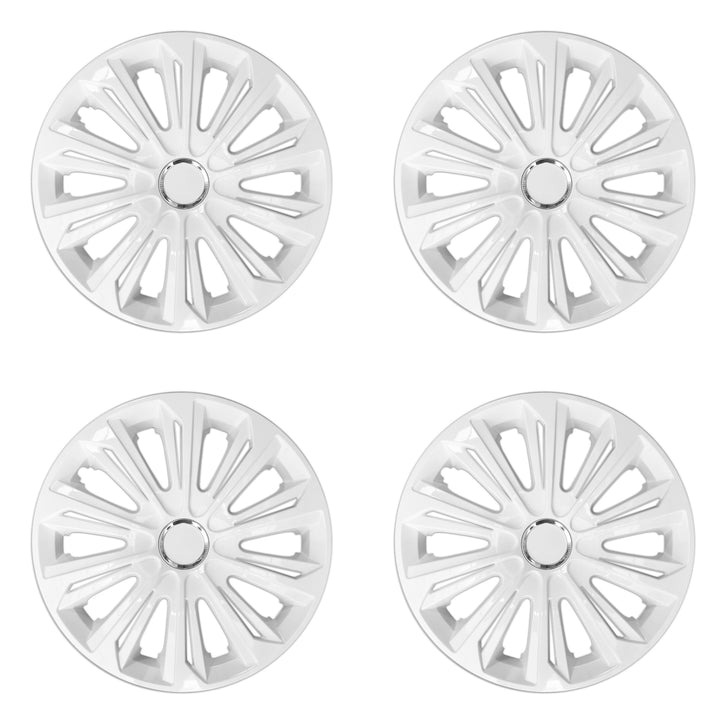 NRM STRONG 15" coprimozzo universale laccato bianco 4 pezzi