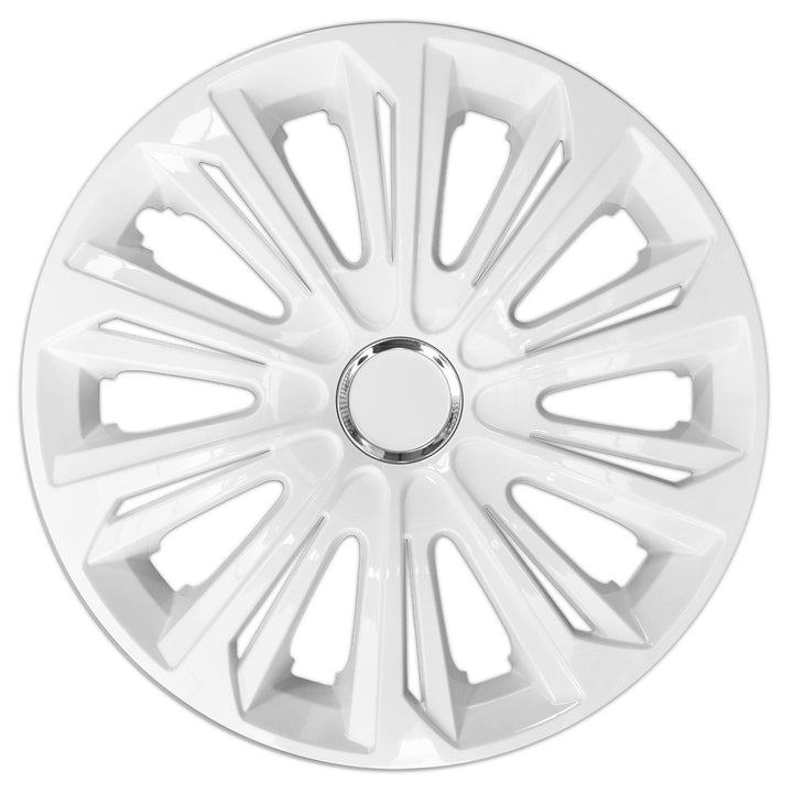 NRM STRONG 15" coprimozzo universale laccato bianco 4 pezzi