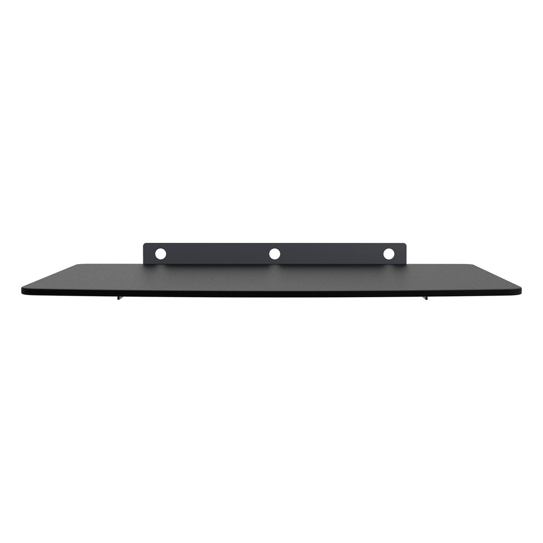 Staffa mensola  per DVD 36x25cm colore nero in vetro