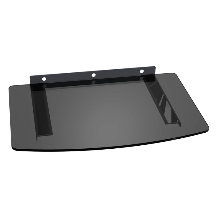 Staffa mensola  per DVD 36x25cm colore nero in vetro