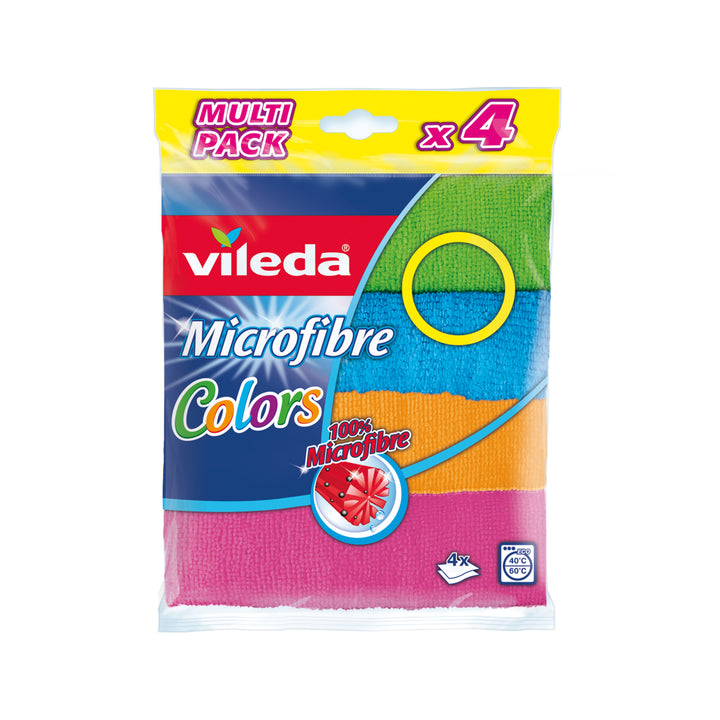 Panni in microfibra Vileda Colors 4 Multiactive Multipack