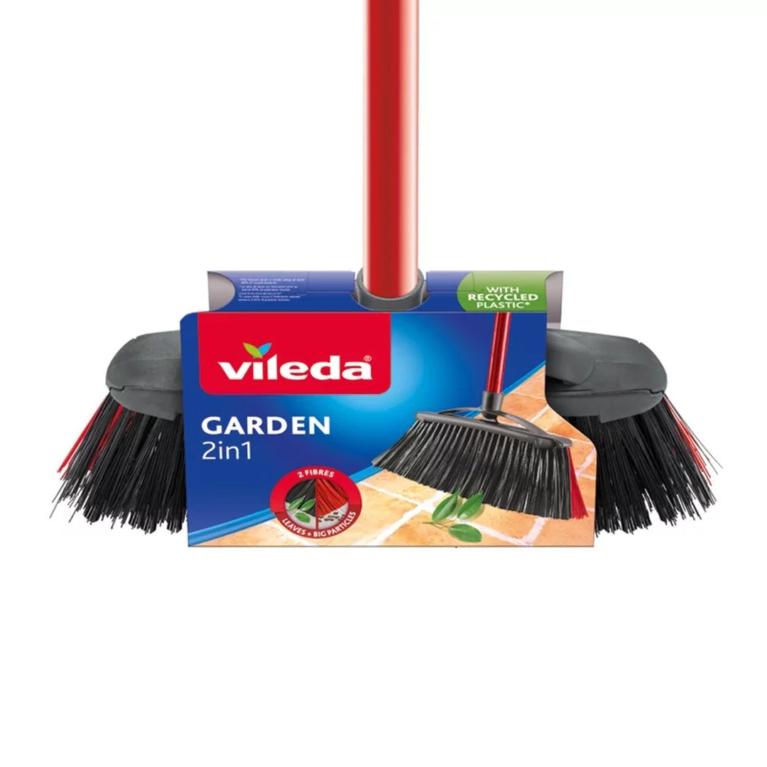 Vileda scopa per esterni con barra Garden 2in1