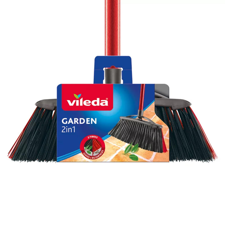 Vileda scopa per esterni con barra Garden 2in1