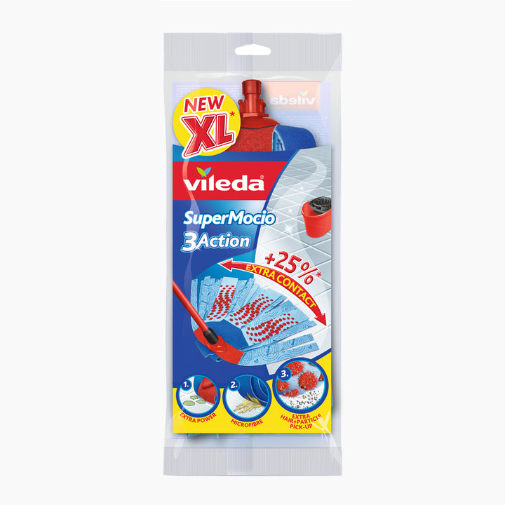 Vileda Super Mocio 3Azione Inserto in velour per la qualità del mop