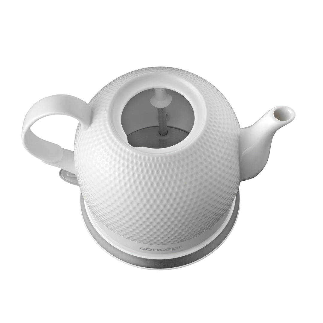 Concept Golf RK0050 Bollitore elettrico 1,2 litri, senza fili, in ceramica, 1000 W
